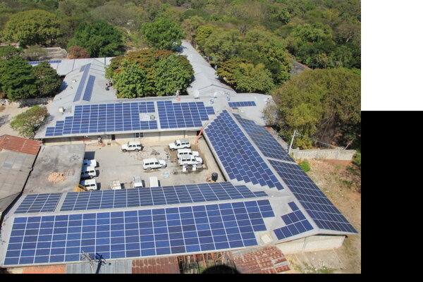 800 solar panels on our hospital roofs in Haiti