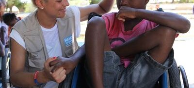 Christa Rigozzi für Handicap International in Haiti
