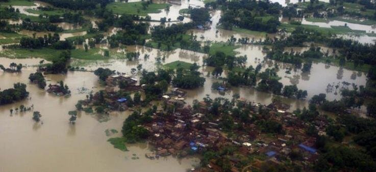 Nothilfe nach Überschwemmungen in Nepal