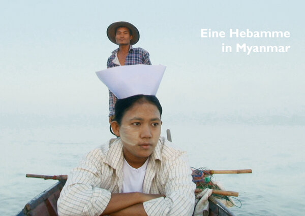 Eine Hebamme in Myanmar