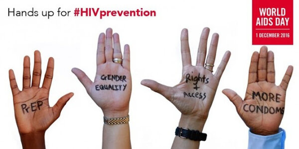 UNAIDS HANDS UP Campaign for #HIVprevention