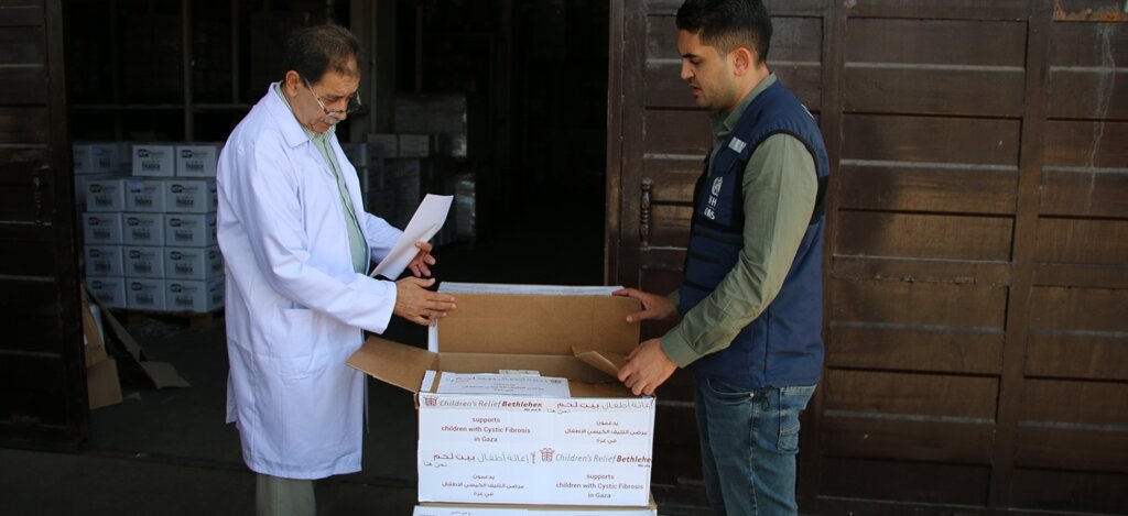 Kinderhilfe Bethlehem schickt Medikamente für Kinder nach Gaza