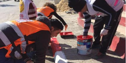 Palestinian youth volunteers contributing to improve access to emergency services to Palestinian neighborhoods in East Jerusalem