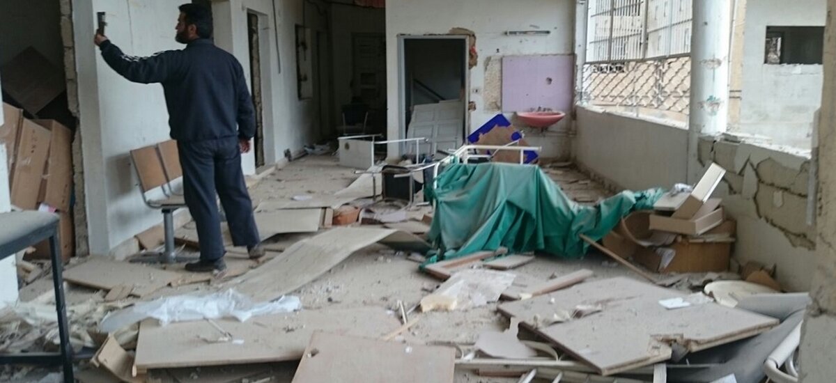 Bombardierung eines von Handicap International unterstützten Krankenhauses