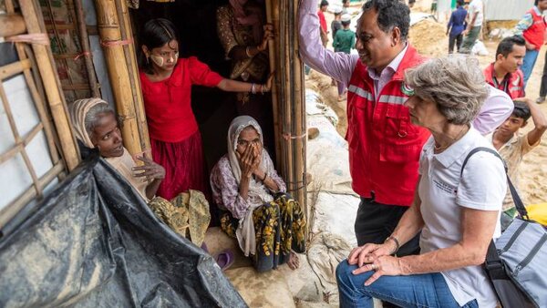 SRK-Präsidentin in Sorge um Flüchtlinge aus Myanmar
