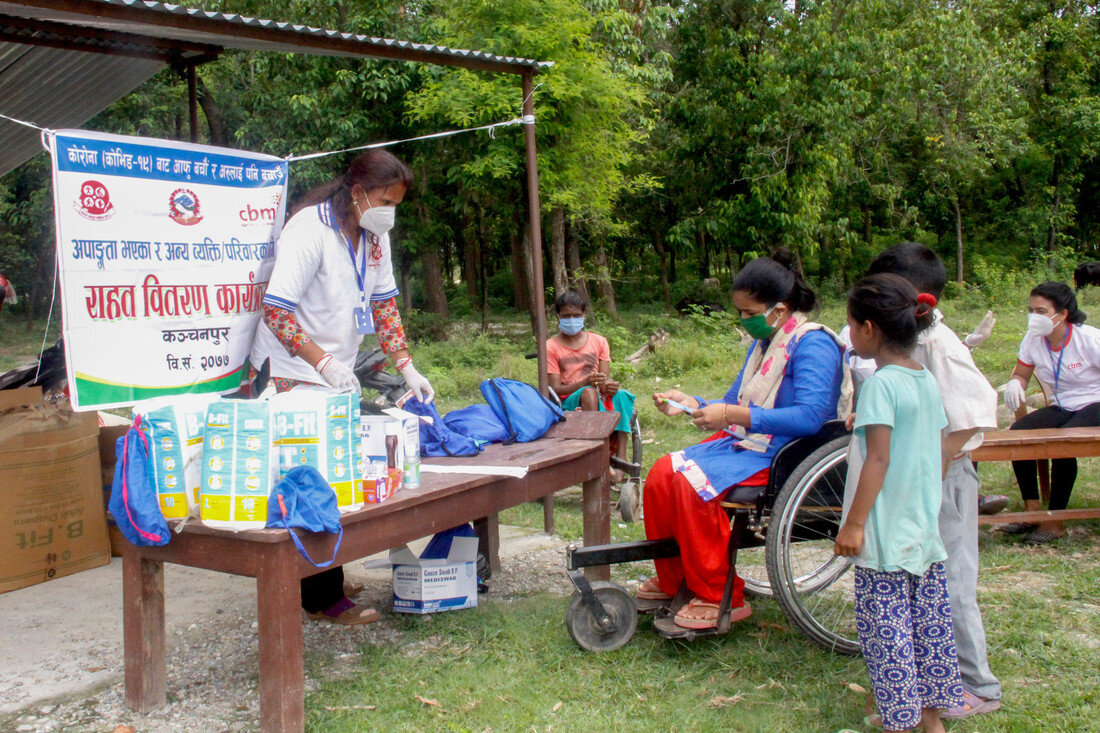 «Basic needs assistance to at-risk households in the Nepal response of CBM Global and partners ». Photo: © CBM