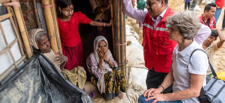 SRK-Präsidentin in Sorge um Flüchtlinge aus Myanmar