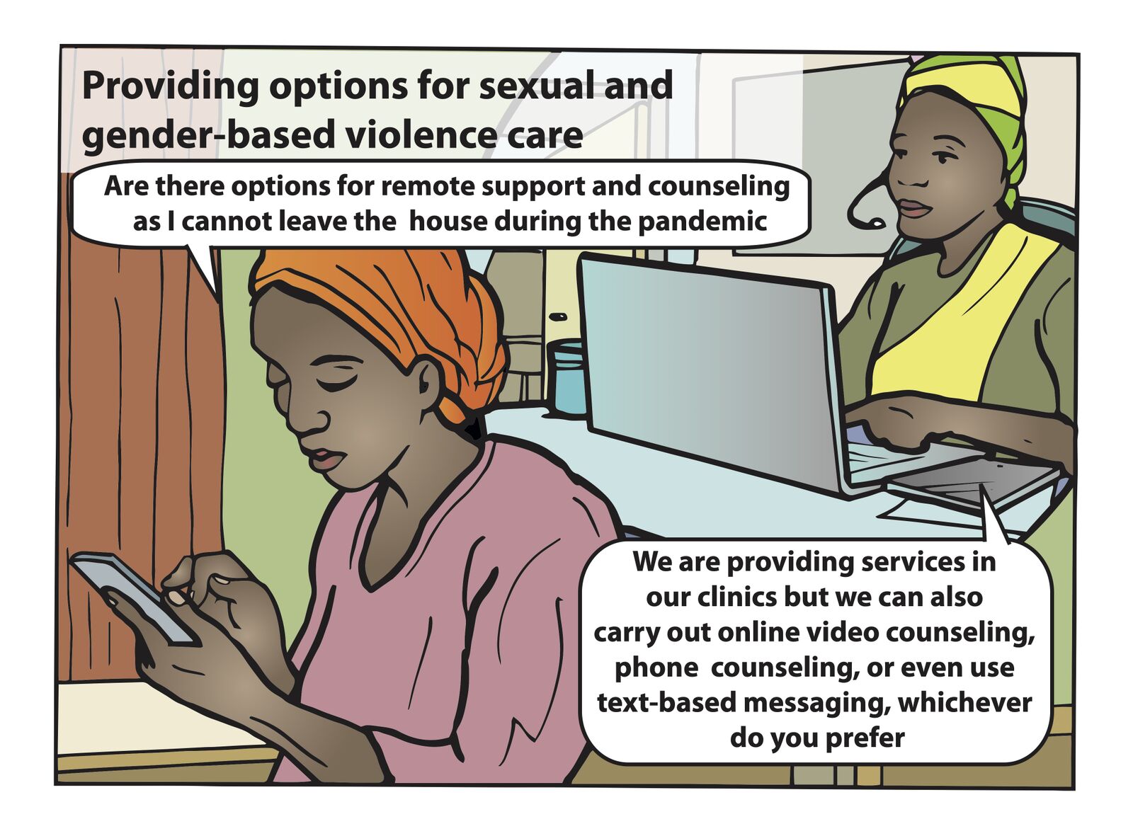 D) Adaptations to sexual and gender-based violence care
