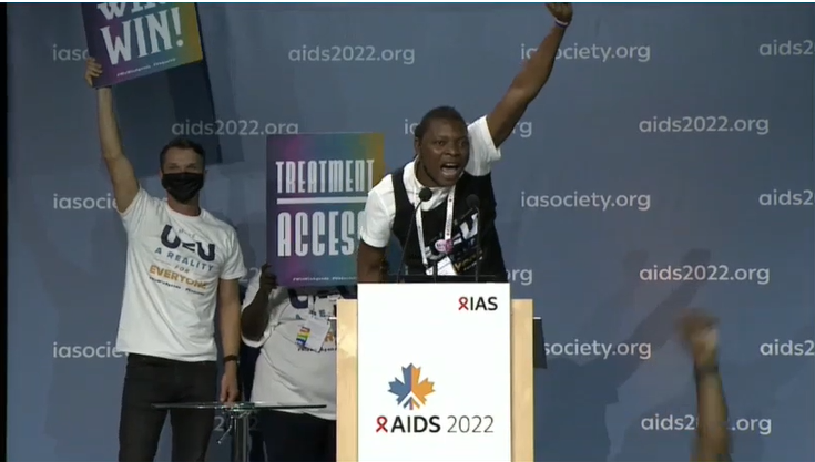#AIDS2022. Photo: capture d’écran AIDS 2022, virtuel<br>