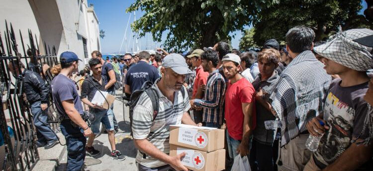 La Croix-Rouge vient en aide aux personnes déplacées